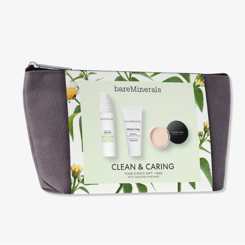 BAREMINERALS 4p Ageless Serum, Prime Time Primer & Mineral Veil $38 NWT